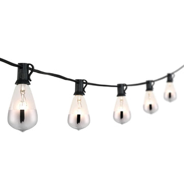 Indoor/Outdoor 10 ft. Rustic Industrial Incandescent C7 Half - JONATHAN Y